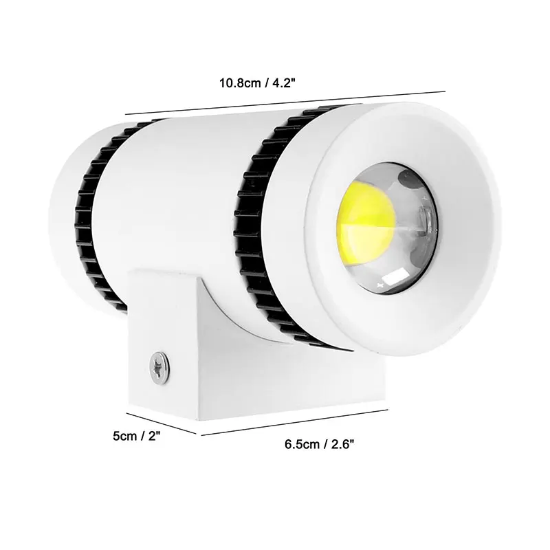 Мини двойной головкой COB 6W LED настенный светильник современные декорации в