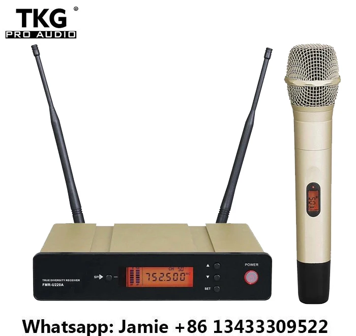 

Звуковая система TKG 740-765 МГц для ночного клуба с истинным разнообразием, звуковая система для выступлений на сцене, беспроводной микрофон, о...