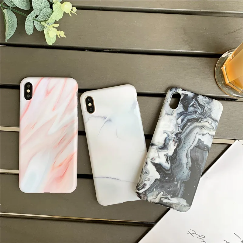 Шикарный рисунок под мраморный камень чехол для телефона iPhone XR XS Max skin X задняя