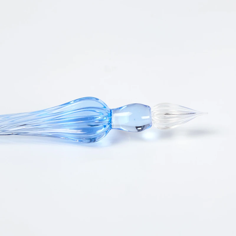 Ice Blue Дизайн художественная модная винтажная Хрустальная Dip Ручка Стеклянная Ручка для подписи бизнес подарки школьные офисные принадлежности пишущие перьевые ручки - Цвет: Ice Blue