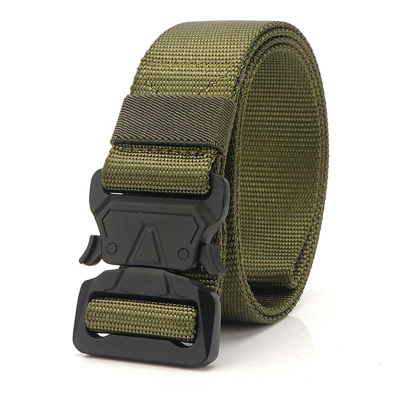 

Fashion Designer Belt Men Jeans Belt Style Brand Belt Military Nylon Belt Tactical Quick Release Canves Waist Strap Metal Buckle