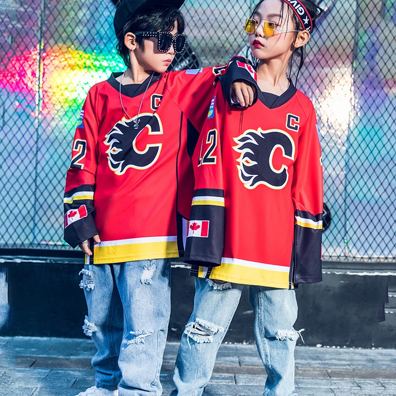 Детская одежда в стиле хип-хоп для мальчиков и девочек свободный комплект из топа