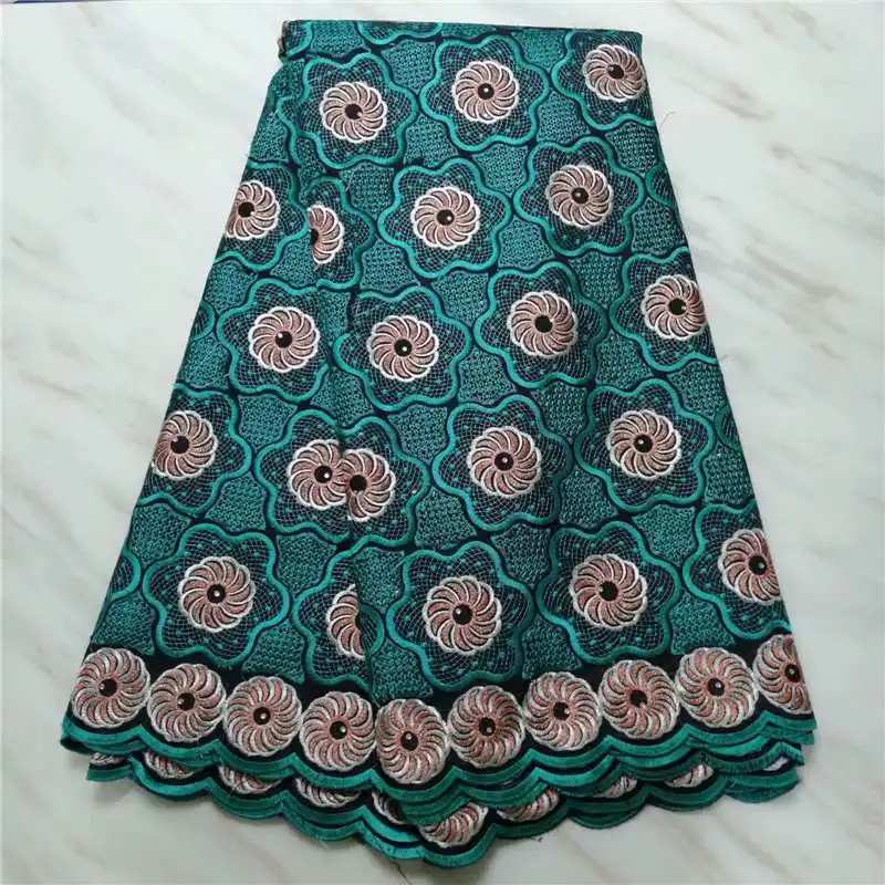 

Latest swiss Nigerian Laces Fabric High Quality voile African Laces Fabric Wedding African cotton Lace