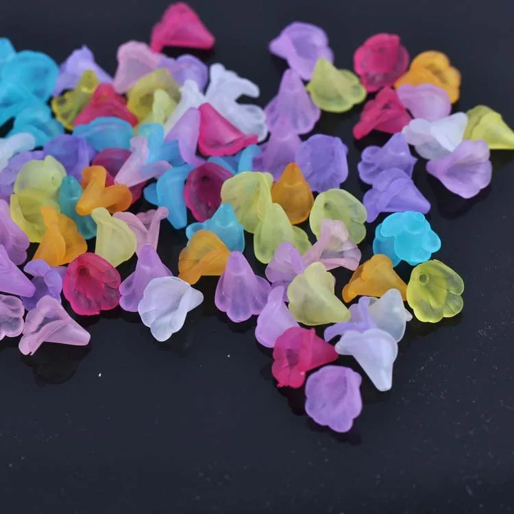 150 шт. смешанных цветов Матовый акриловый Spacer для изготовления ювелирных изделий