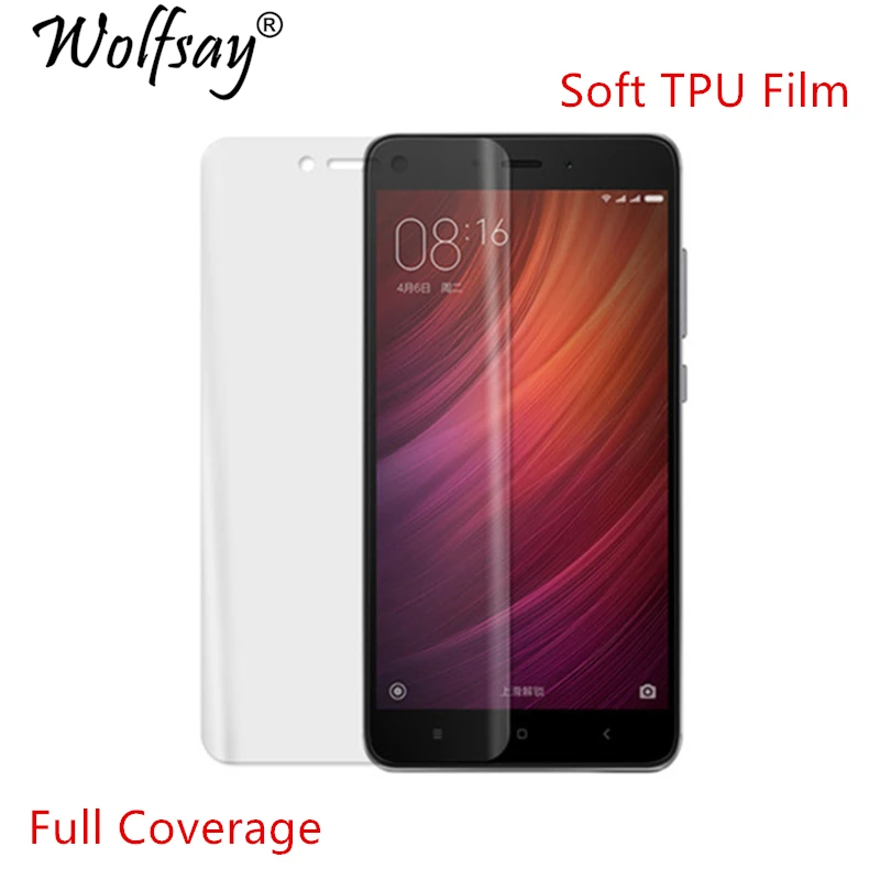 Защитная пленка Wolfsay для Xiaomi Redmi Note 4X нано прозрачная из мягкого ТПУ (не закаленное