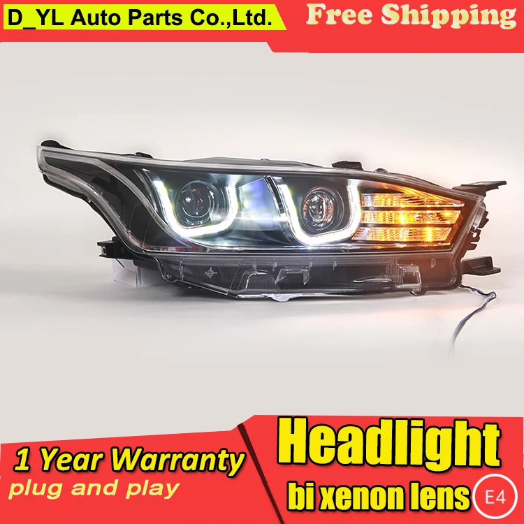 Стайлинг автомобиля светодиодный ная фара для Toyota YARiS фары 2013 2015 L H7 hid Q5