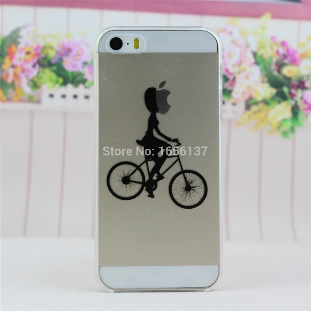 Ультра тонкий жесткий ПК чехол для Apple iPhone 4 4S iPhone4 iPhone4s логотип прозрачный модный