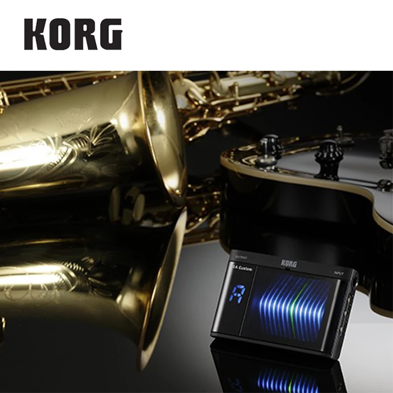 Пользовательская Хроматическая гитара Korg GA/бас тюнер с 3D визуальным