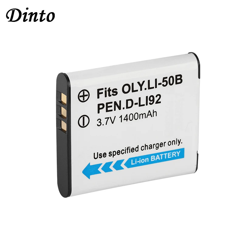 Dinto 1400 мА/ч 3 7 в 1 шт. Li 50B Li50B ion аккумулятор D Li92 DLi92 Перезаряжаемые Камера батареи