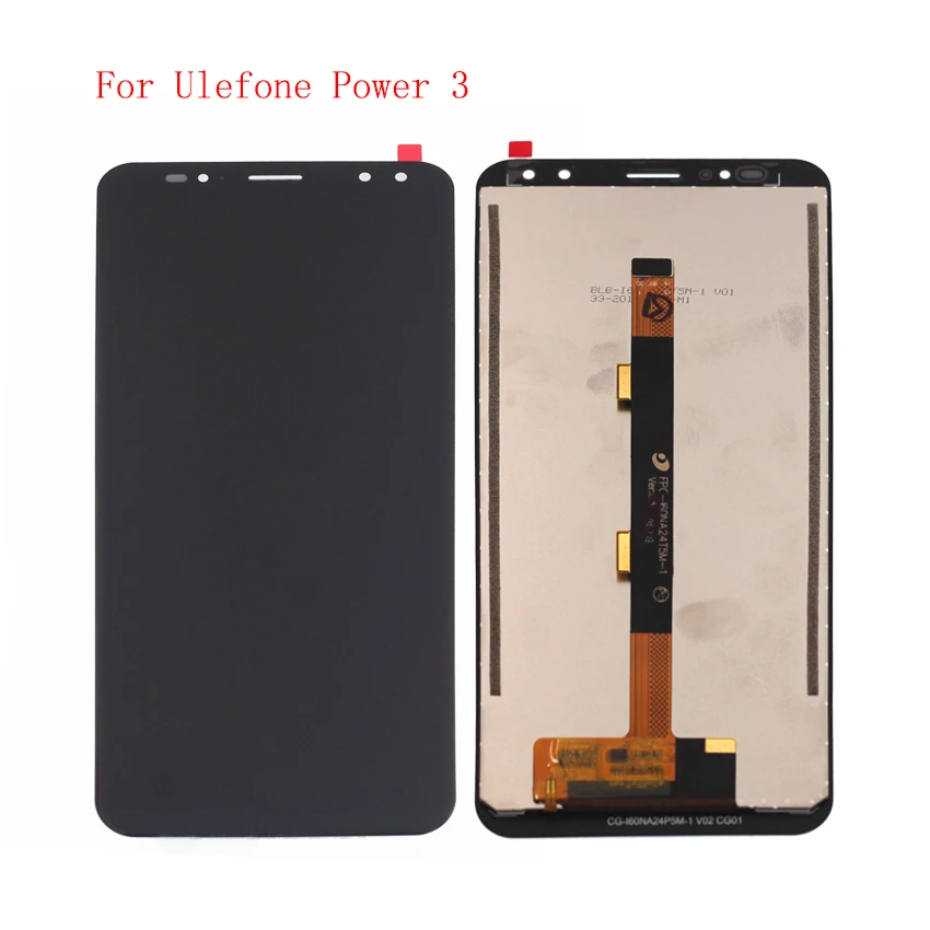 

Высокое качество для Ulefone Power 3 ЖК-дисплей кодирующий преобразователь сенсорного экрана в сборе с бесплатными инструментами