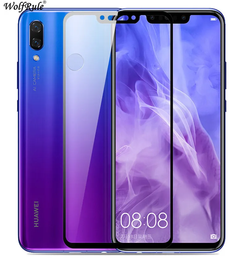 Защита для ЖК-экрана Huawei Nova 3i полное клеевое стекло 2.5D покрытие закаленное P Smart Plus