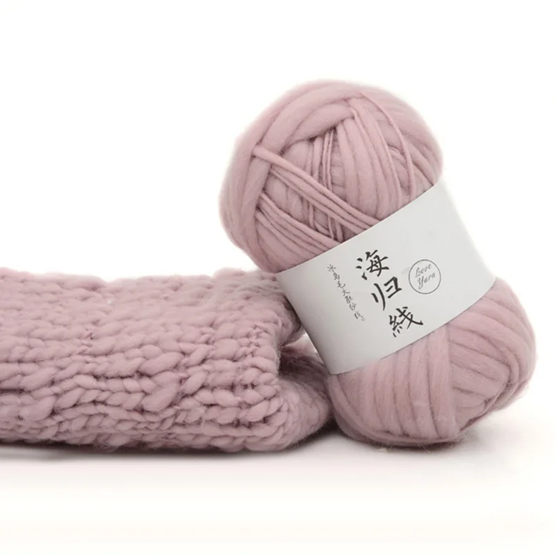 Кусок шляпа шарф свитер вязальная пряжа толстые плетеные шарики ручной вязки