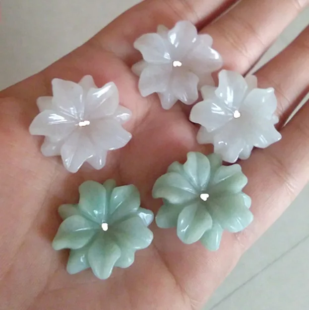 

lucky Beads Jade beads DIY jade jade accessories rich Peony Flower Beaded Bracelet handmade accessories jewelry beads sub