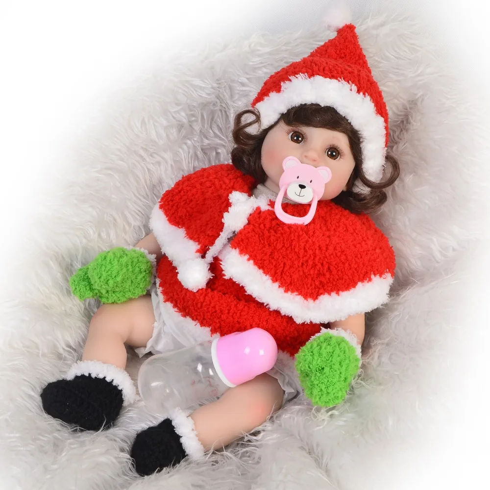 KEIUMI Baby Reborn Real Santa Claus силиконовые детские рождественские подарки куклы модная