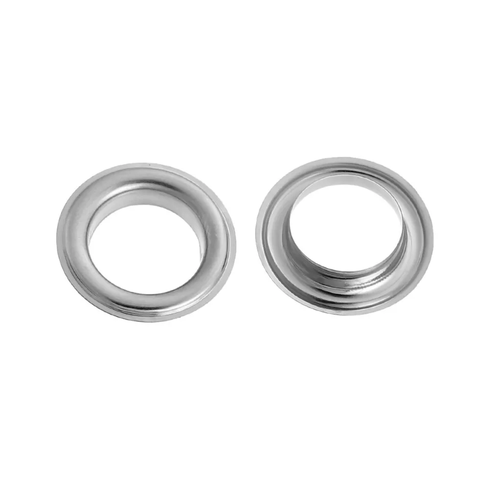 DoreenBeads практичный инструмент металлические медные люверсы для одежды серебристого цвета круглые инструменты для рукоделия 19 мм(6/") Диаметр., 50 наборов(2 шт./компл