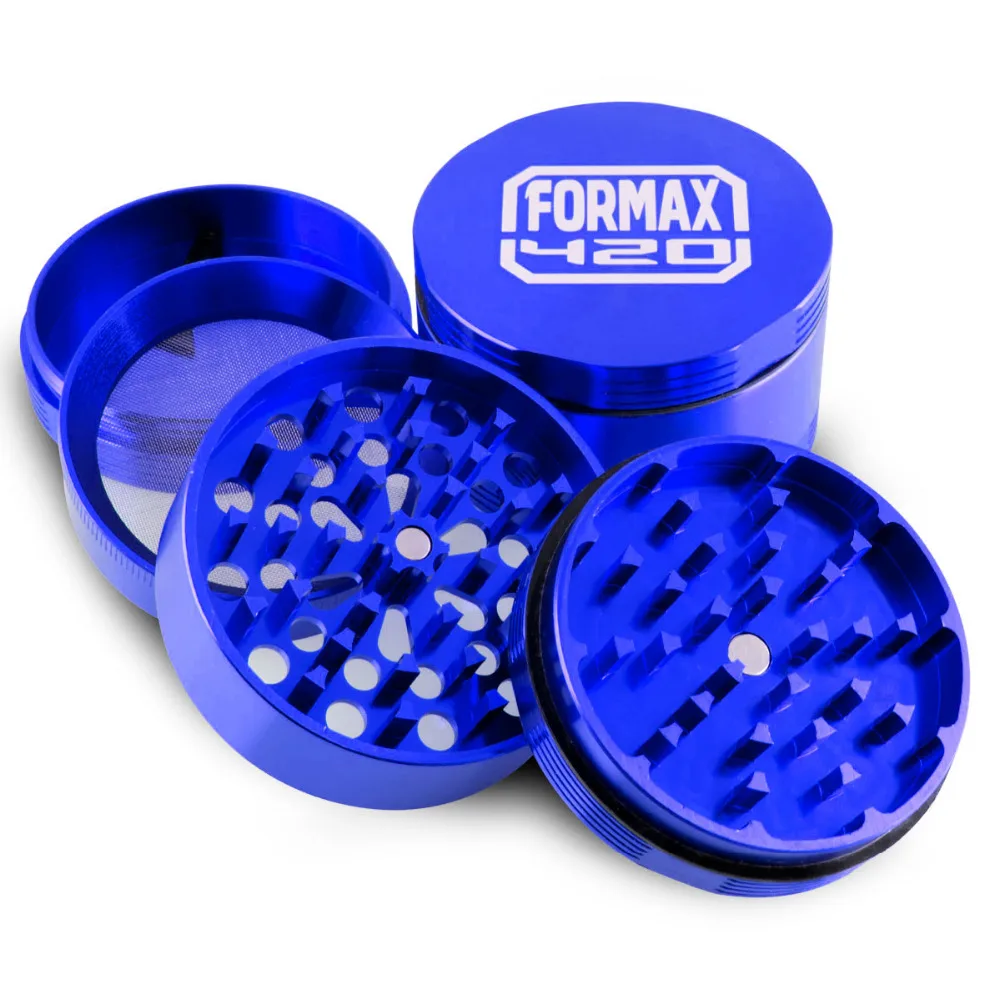 Formax420 2 5 дюйма/62 мм 4 шт. синяя алюминиевая травяная шлифовальная машина с ловцом