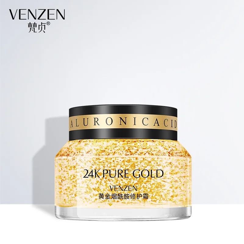 Восстанавливающий увлажняющий крем VENZEN 24K gold никотинамид освежающий питательный