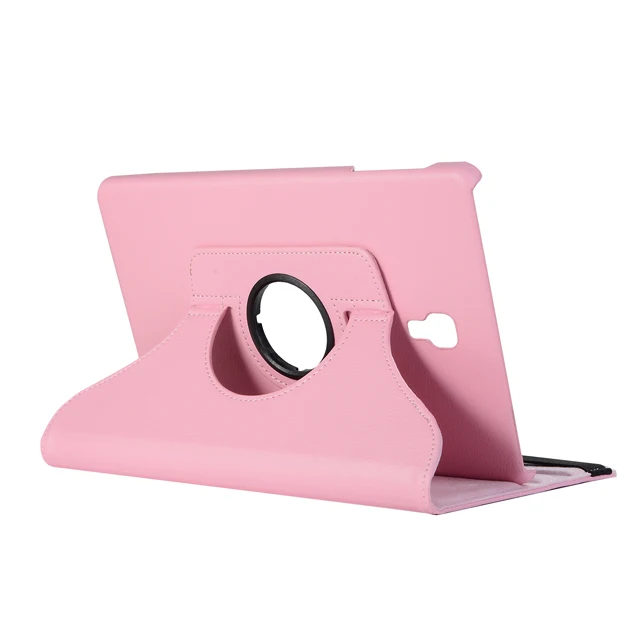 Pink Вращающийся на 360 чехол для samsung Galaxy Tab A 10,5 SM-T590 T595 T597 чехол-подставка из искусственной кожи для samsung Galaxy Tab A 10,5 чехол - Цвет: Pink