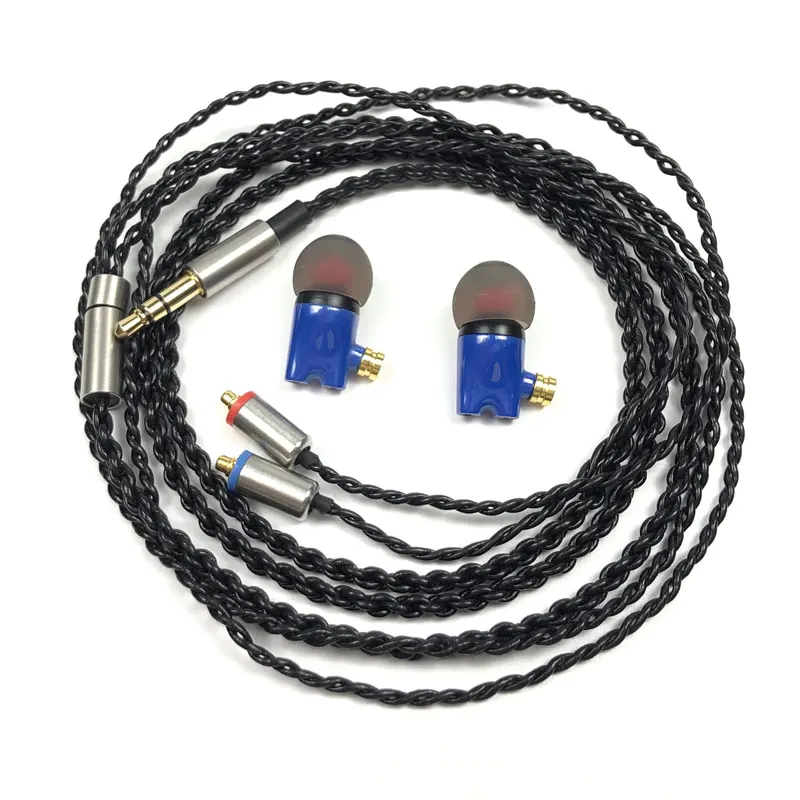 Blue no mic cable Новейшие IE800 Наушники Hi-Fi в ухо керамический наушник вкладыши Наушники Wth MicTop качество mmcx гарнитура Кабель Для shure SE215 - Цвет: Blue no mic cable