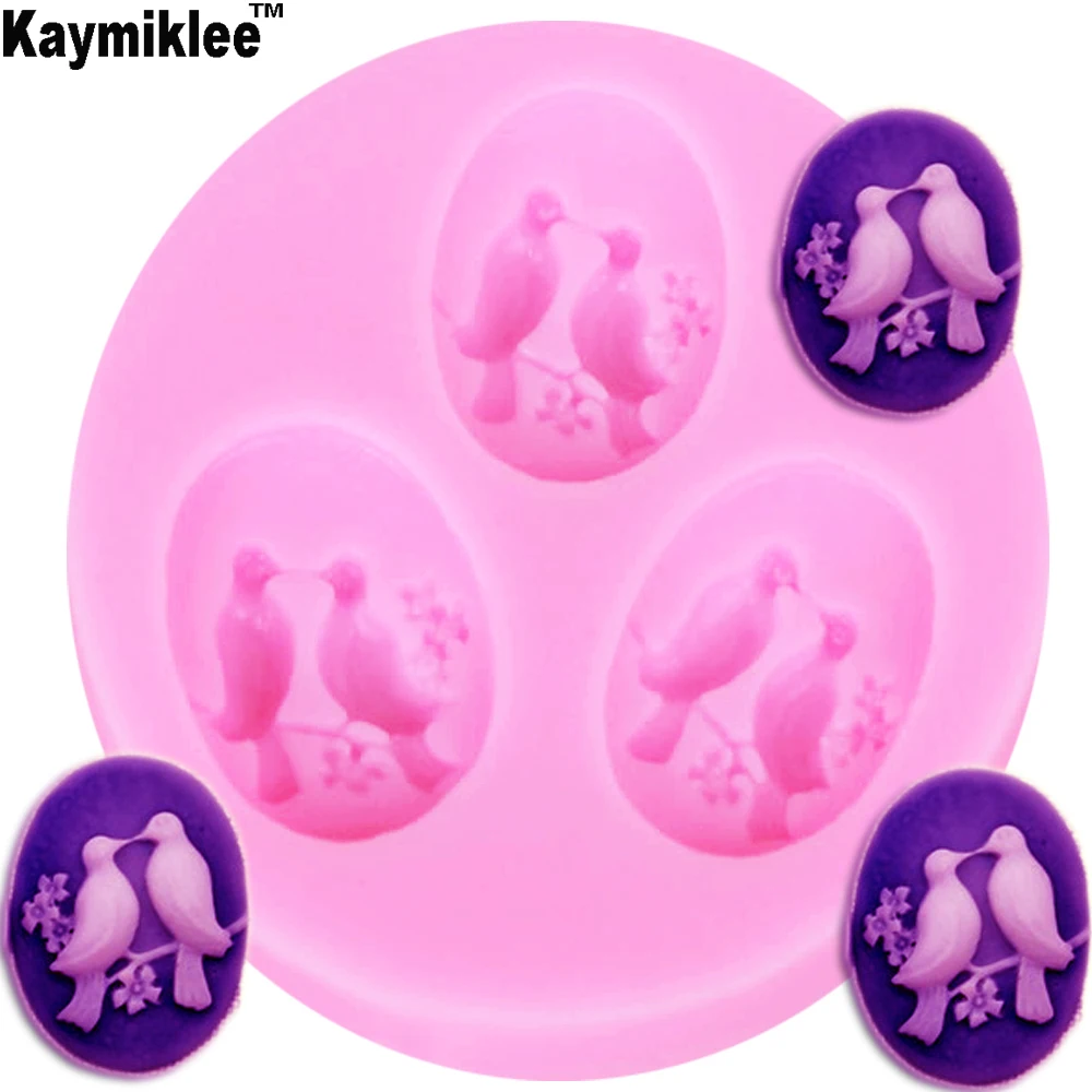 M063 DIY птицы Шоколадные конфеты Желе 3D силиконовые формы полимерной глины мыло для