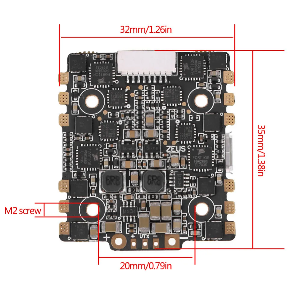 XJB F4 Zeus Flight с интегрированным контроллером OSD 5 В BEC AIO 15A BLheli_S 4 в 1 ESC RC контроллер для
