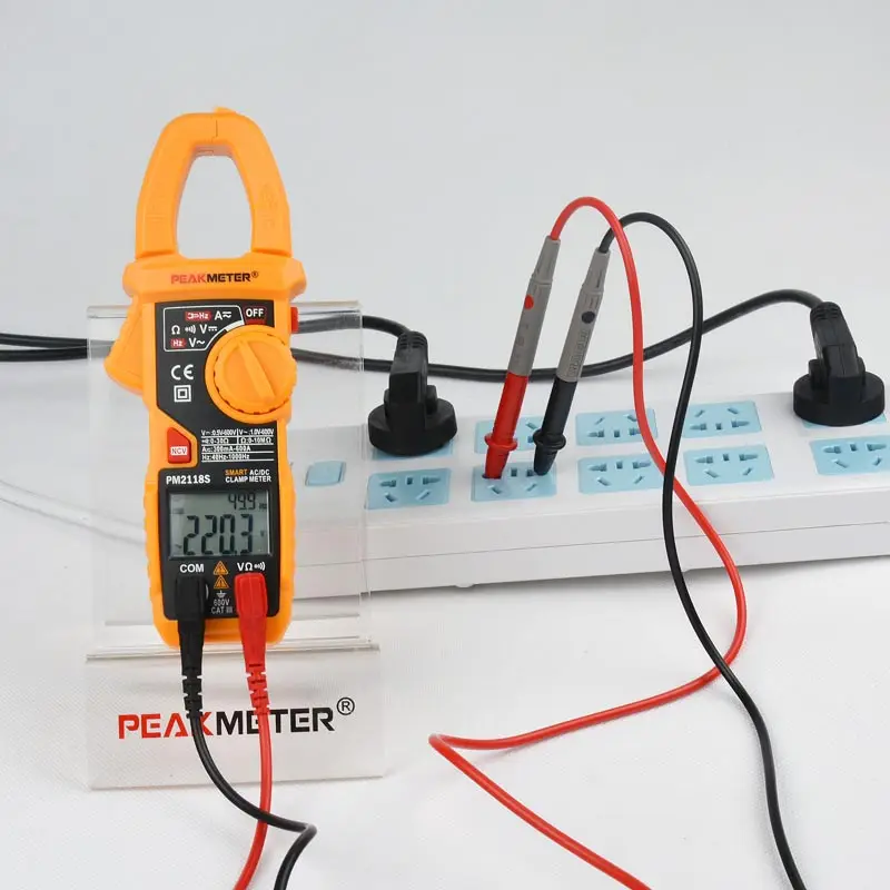 Клещи PEAKMETER PM2118S портативный умный мультиметр переменного тока, постоянного тока, измеритель сопротивления напряжения, измеритель непрерывности