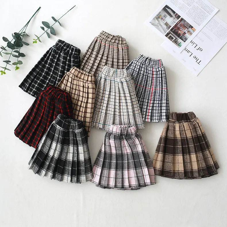 Плиссированные юбки для маленьких девочек модная новинка 2019 милая клетчатая