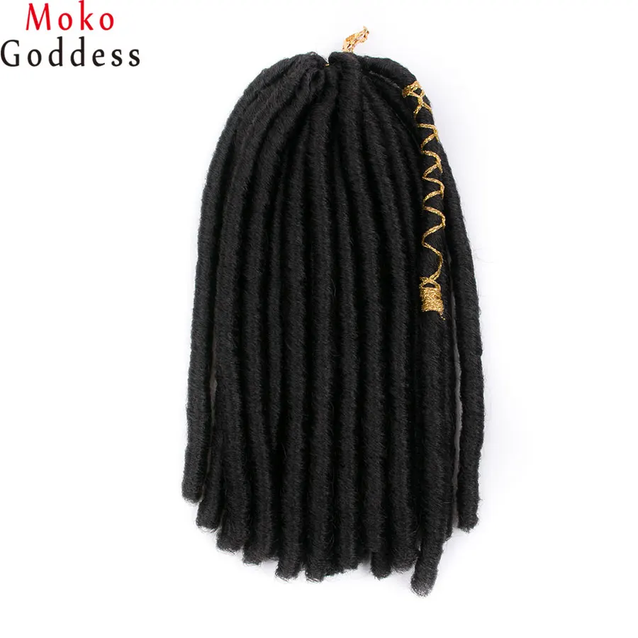 MoKoGoddess искусственные локоны в стиле Crochet наращивание волос Цвета 14 дюймов 20 стойки/уп синтетические косички, волосы для косы