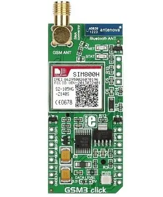 

MIKROE-1720 GSM3 SIM800H устройство для разработки модуля