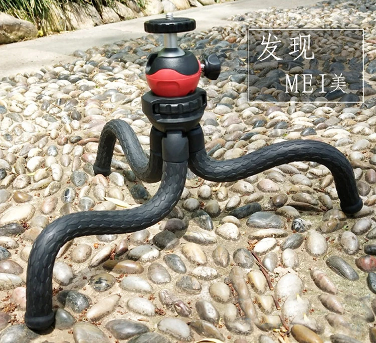 Дорожный уличный штатив-тренога Octopus с мини-кронштейном, Гибкий штатив с шаровой головкой, крепление для телефона для смартфона DSLR камеры