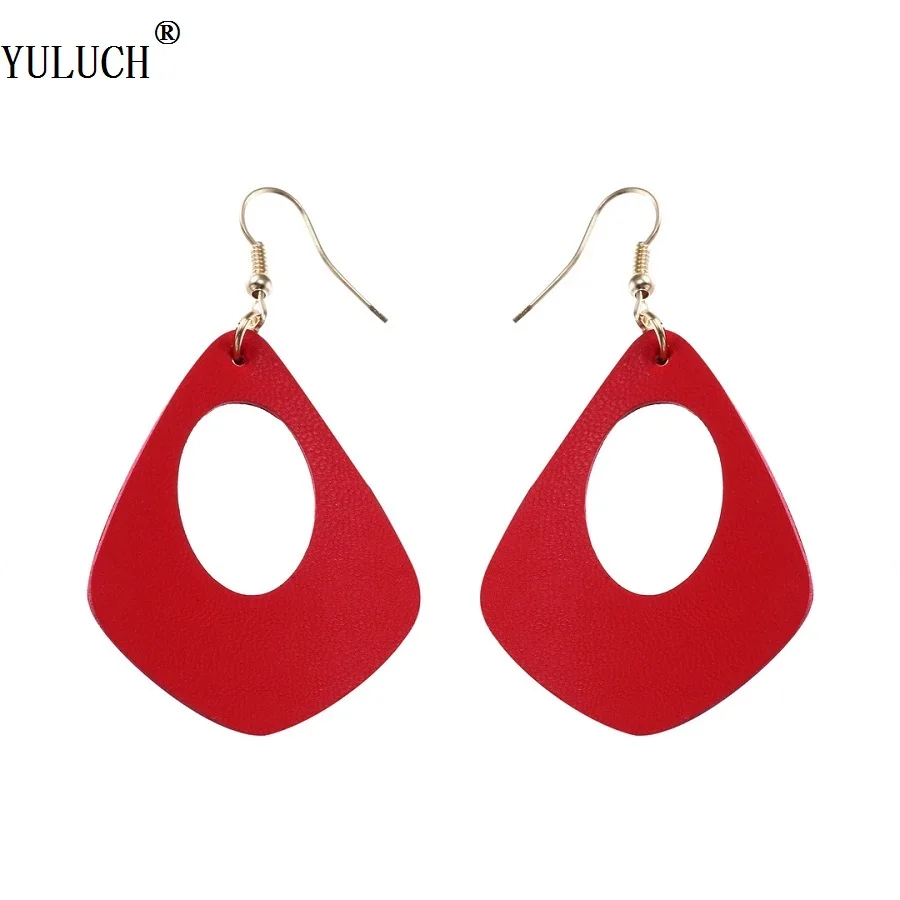 Серьги YULUCH в новом дизайне, 5 цветов, кожаные серьги «сделай сам» в богемном стиле, модные украшения для женщин и девушек, для вечеринок, выпускного вечера