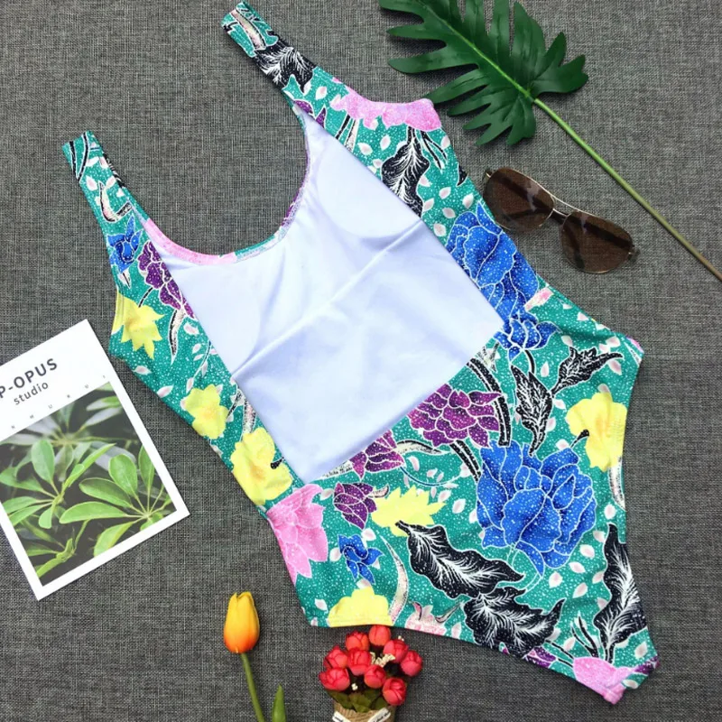 2018 новые удобные Одна деталь купальники печати Монокини Купальник Strappy пляж