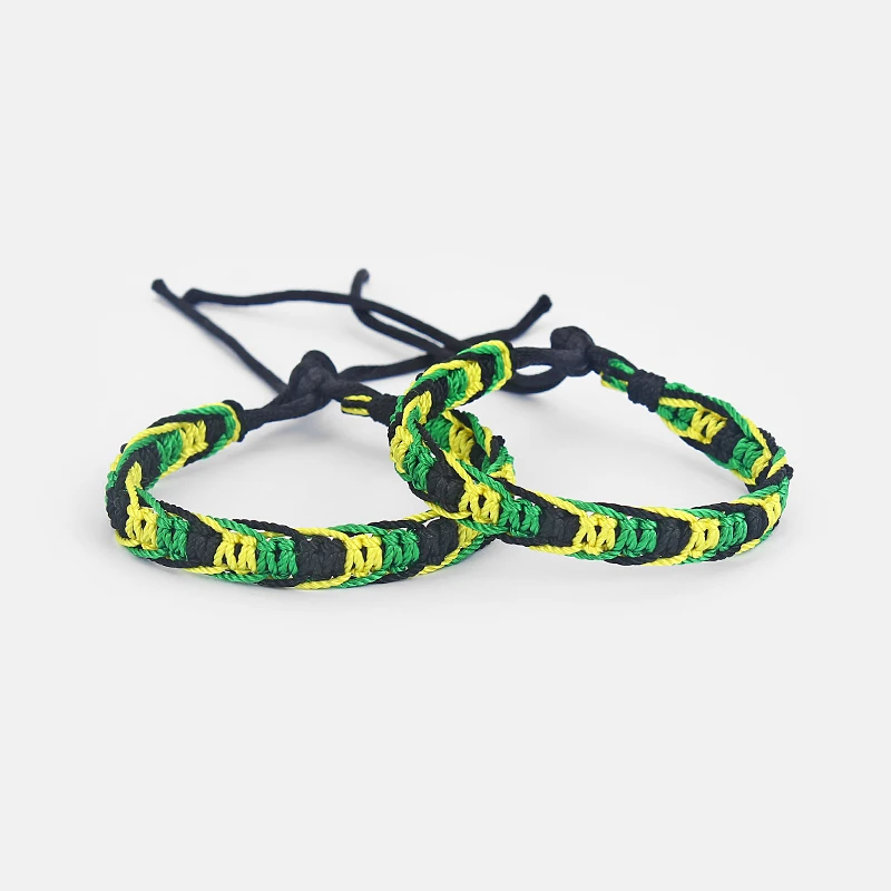 5 шт. браслет из хлопкового шнура шелковая Регина японский стиль бохо радуга