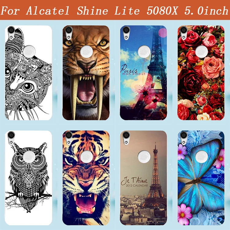 Чехол для телефона Alcatel Shine Lite 5080X 5 0 дюйма с 14 рисунками розы и изображением особых