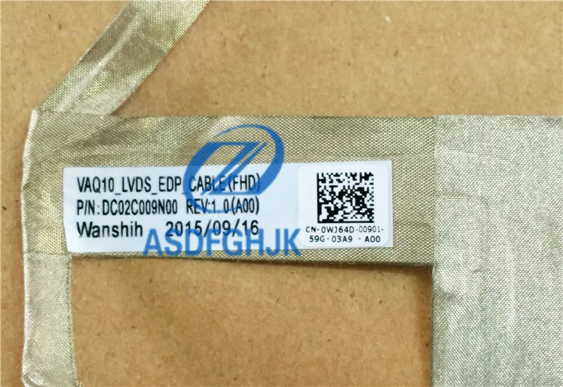 ЖК-дисплей кабель для DELL M4800 экран линия 30 контактный интерфейс VAQ10 WJ64D CN-0WJ64D 0WJ64D