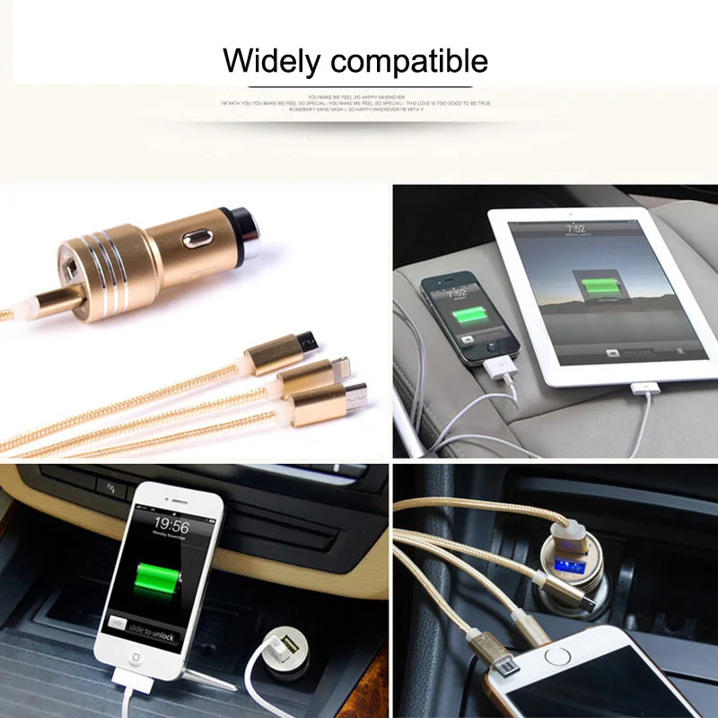 Автомобильное зарядное устройство Esobest с двумя USB-портами 5 В 2 1 А | Мобильные