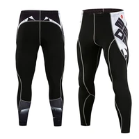 mens compression pants 3d print wolf skull skinny leggings cycling tights pants fitness joggers elastic bodybuilding pants