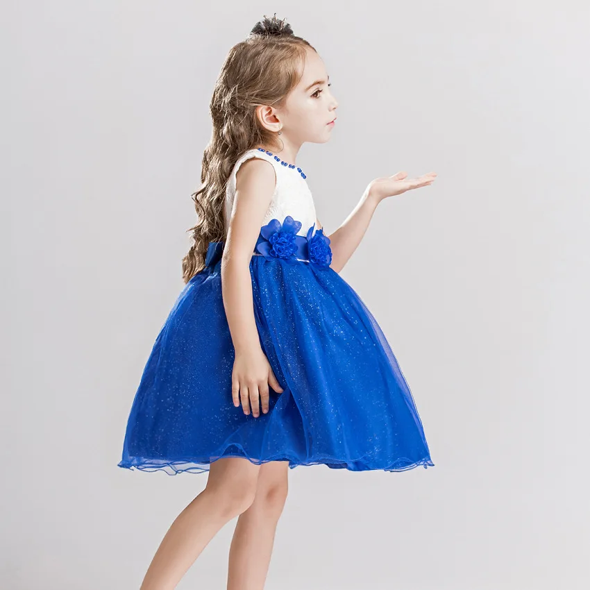 Платье для маленьких девочек 2018 летнее праздничное платье принцессы на свадьбу