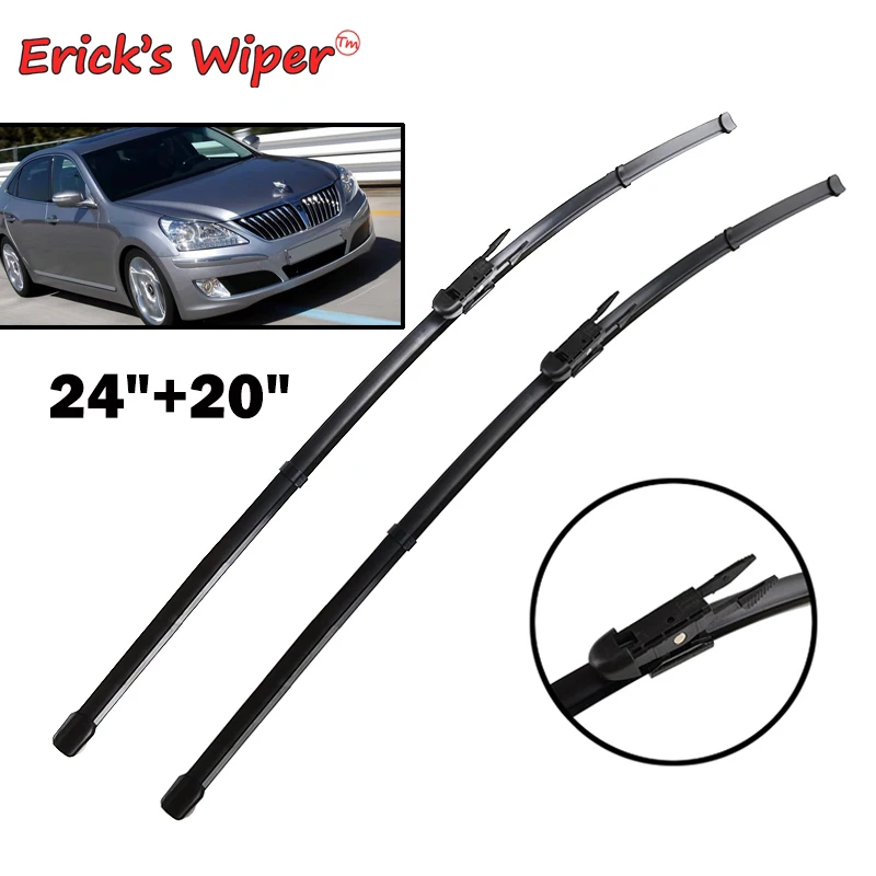 

Erick's Wiper LHD Front Wiper Blades For Hyundai Equus 2009 - 2012 Windshield Windscreen Front Window 24"+20"