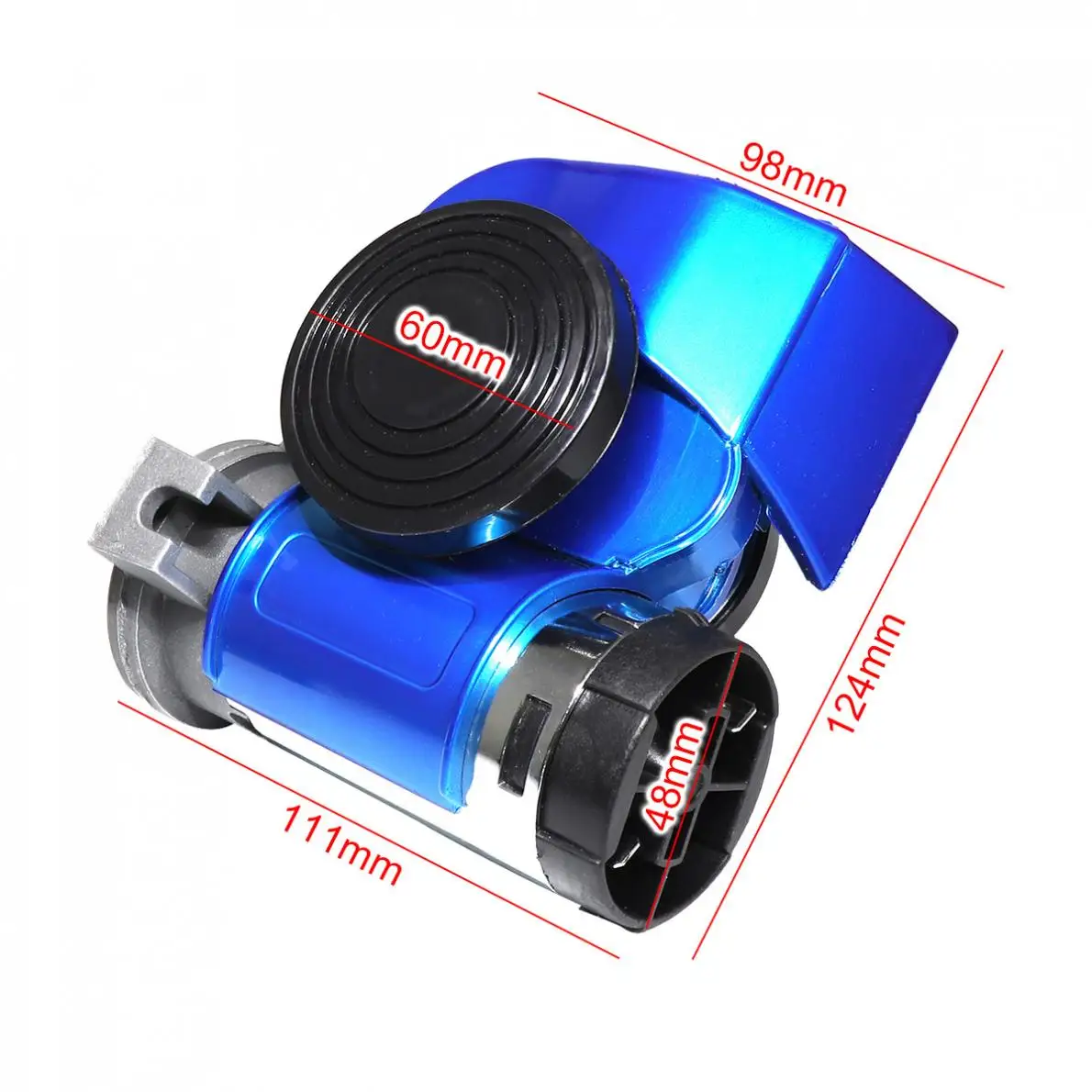 DC12V 139dB автомобильный лак синяя Улитка Компактный Двойной Воздушный Рог для автомобиля мотоцикла яхты лодки внедорожника велосипеда