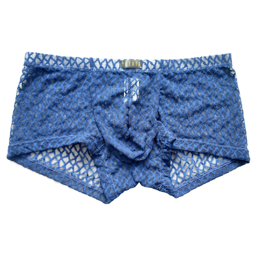 2019 мужские брюки стрейч прозрачные кружевные плавки шорты дышащие для мужчин