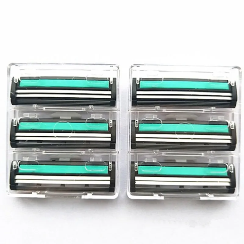 3 Pcs/Set 2 Layer Razor Blades Tool Stainless Steel Safety Head Shaver Beard Trimmer For Men Manual Face Care Gift | Красота и