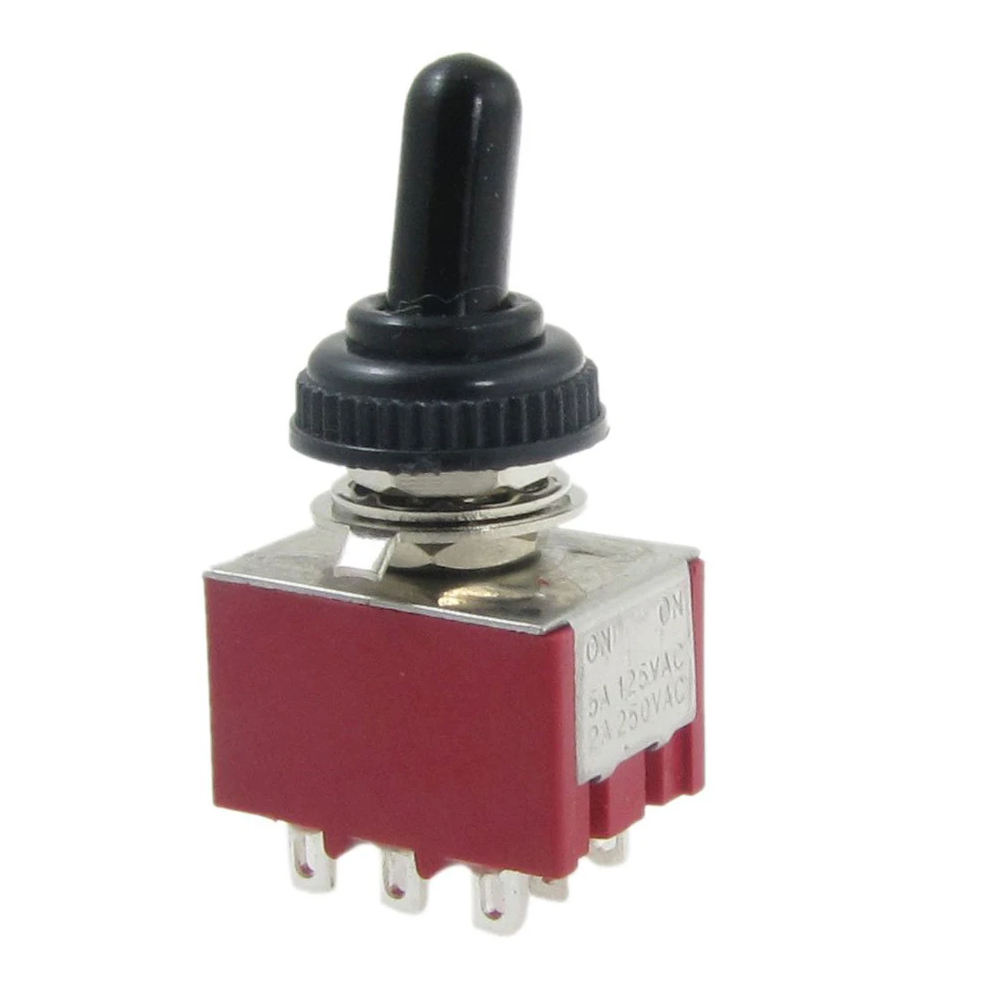 Самый дешевый AC 250V 2A 125V 5A ВКЛ./вкл. 2 положения 3PDT тумблер с водонепроницаемой
