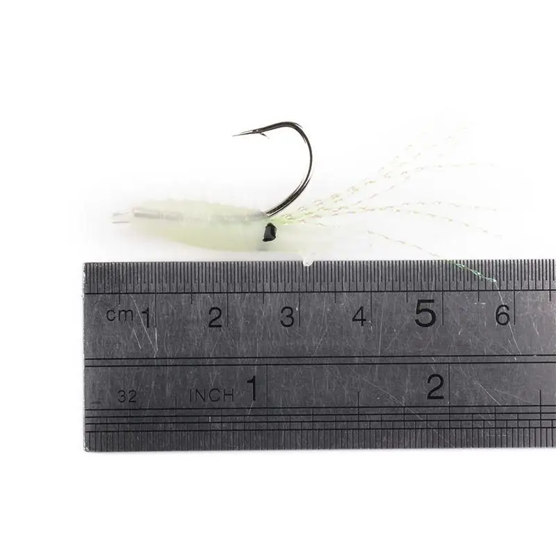 Мягкие Светящиеся креветки новинка 5 шт./компл. рыболовная приманка светящаяся