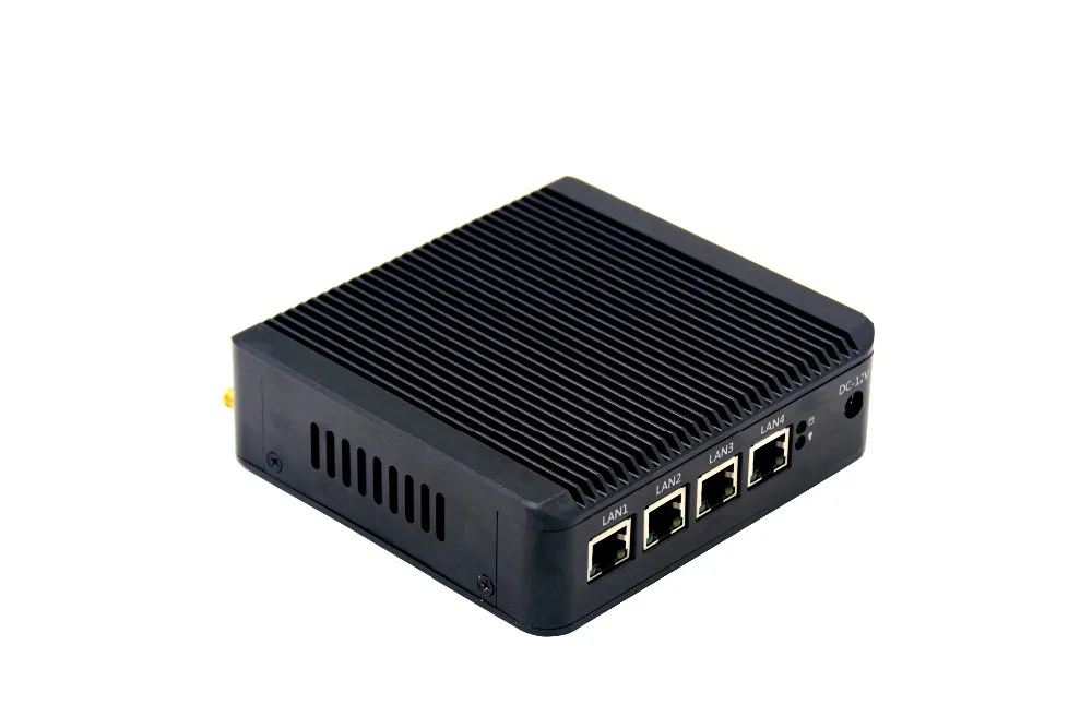 Новые 4 * Lan ядра J1900 Мини ПК с сенсорным экраном 2G Оперативная память 64 Гб памяти на