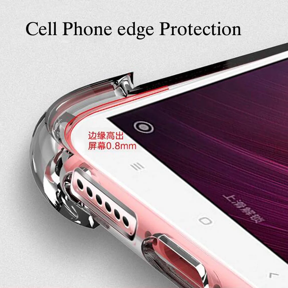 Противоударный силиконовый чехол для Xiaomi mi 8 9 SE CC9 CC9E CC9 Pro Red mi 7A 8A Note 6 7 8 K20 Pro 8T TPU прозрачный защитный чехол