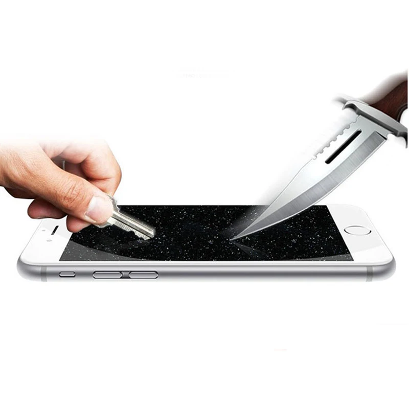 Diamond Glitter Tempered Glass Screen Protector for iPhone5 5s/6 6s/6 plus 6splus/7/7plus Toughened Protective Film 0.26mm Thick | Мобильные