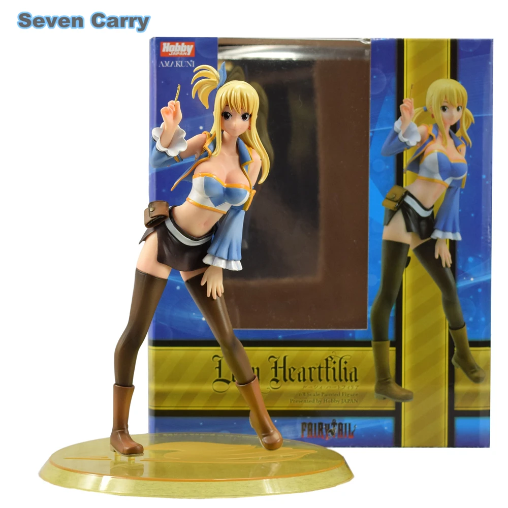 Аниме 21 см Fairy Tail Люси Хертфиллиа Сексуальная ПВХ Фигурку Коллекционная Модель