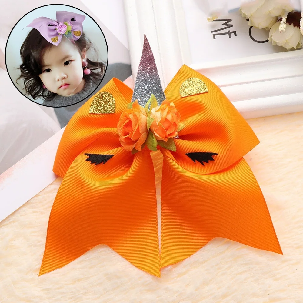 6'' Valentine Boutique Ribbon 0 Cheerleading Hair Bows With Clips For Girls Handmade Accessories | Детская одежда и обувь