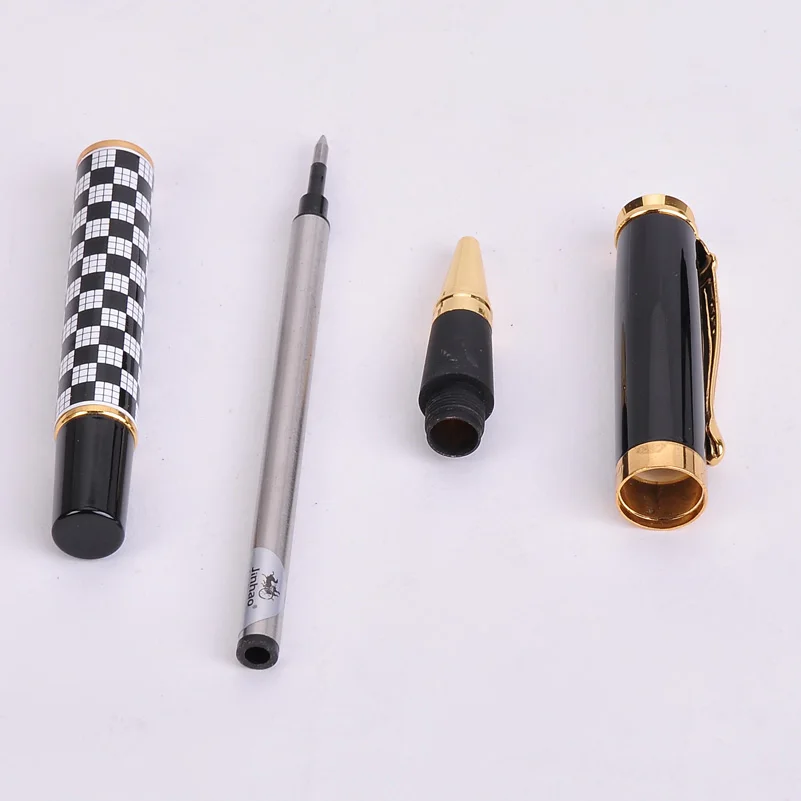 Новинка Jinhao 500 ручка с шариком средней точки черные чернила 0 7 мм Золотой зажим